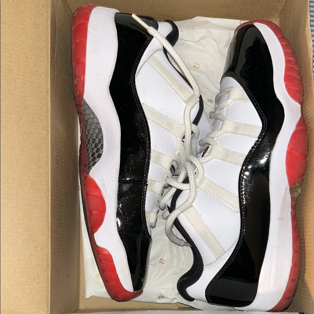 Jordan Black and Red Sneakers